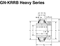 Mounted Bearings Insert Eccentric GN-KRRB H.S. 197 G